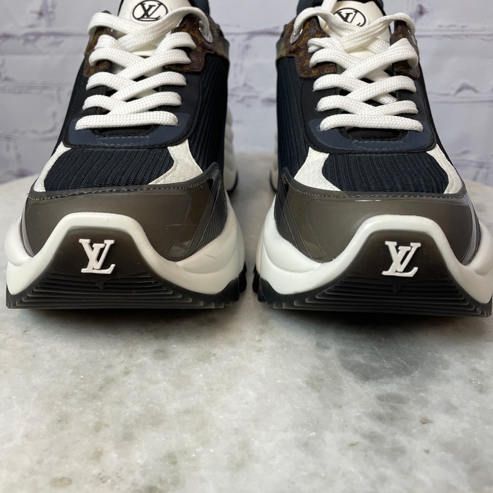 Louis Vuitton Black, White & Brown Women's Runner Sneakers - Picture 3 of 15